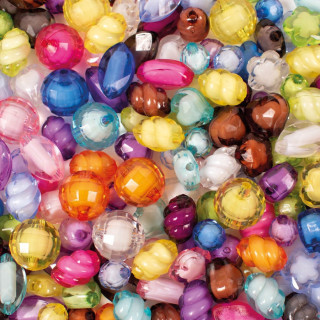 Pärlid plast 350tk. tahutud