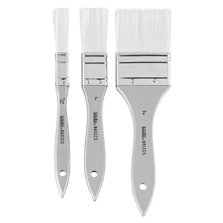 Sünteetilised pintslid lamedad 3tk. liquitex /1,27+2,54+5,08cm/
