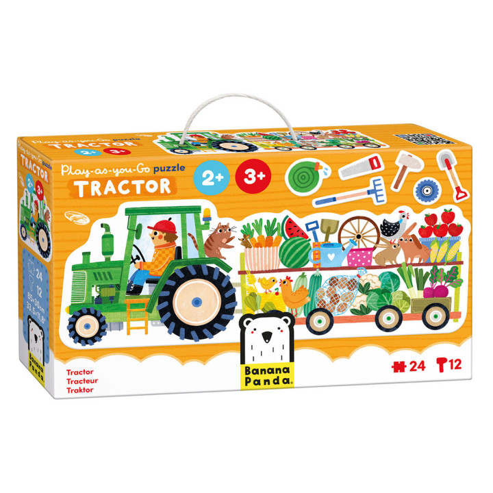 pusle Traktor 24 osa,  85*30cm