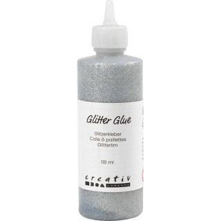 Sädelev  / glitterliim 118ml  hõbe