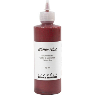 Sädelev  / glitterliim 118ml  punane