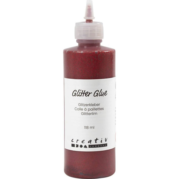 Sädelev  / glitterliim 118ml  punane