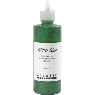 Sädelev  / glitterliim 118ml  roheline