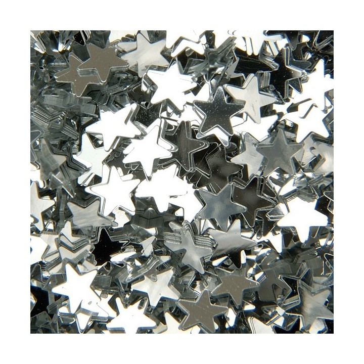 Tähed 12 g hõbedased