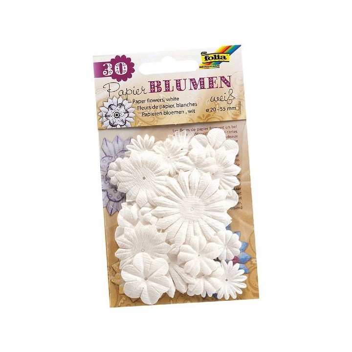 paberlilled 30tk. valged