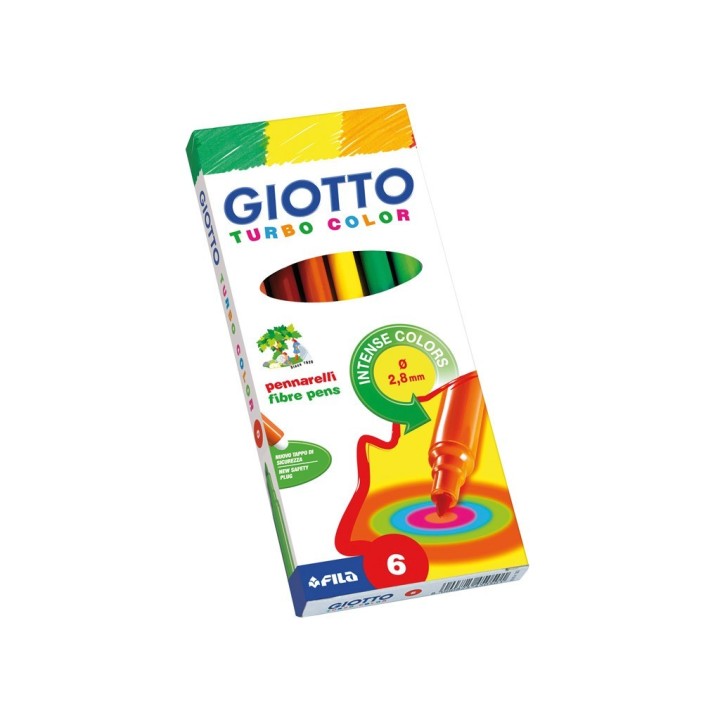 Viltpliiats Giotto Turbo Color 6 tk.