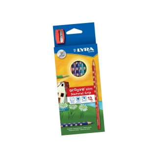 Värvipliiats Lyra Groove Slim 12 tk.