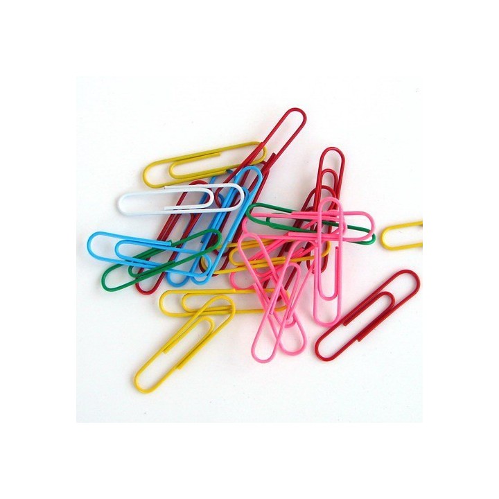 Kirjaklamber värviline 28 mm