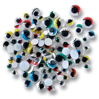 Silmad värvilised 230tk. ripsmetega