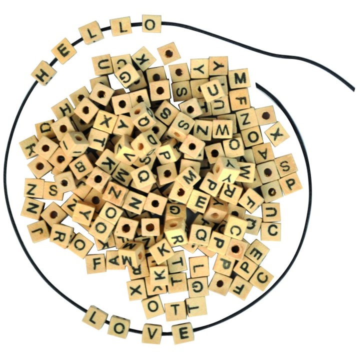 Puidust pärlid tähed 300 tk