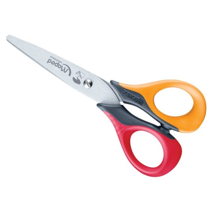 Käärid vasakukäelistele elastne käepidemega 13 cm