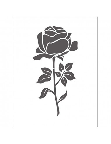 Struktuurplaat roos 11x14 cm
