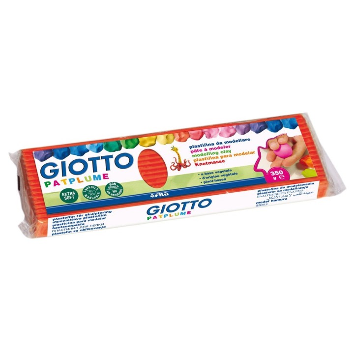 plastiliin 350g Giotto Patplume punane