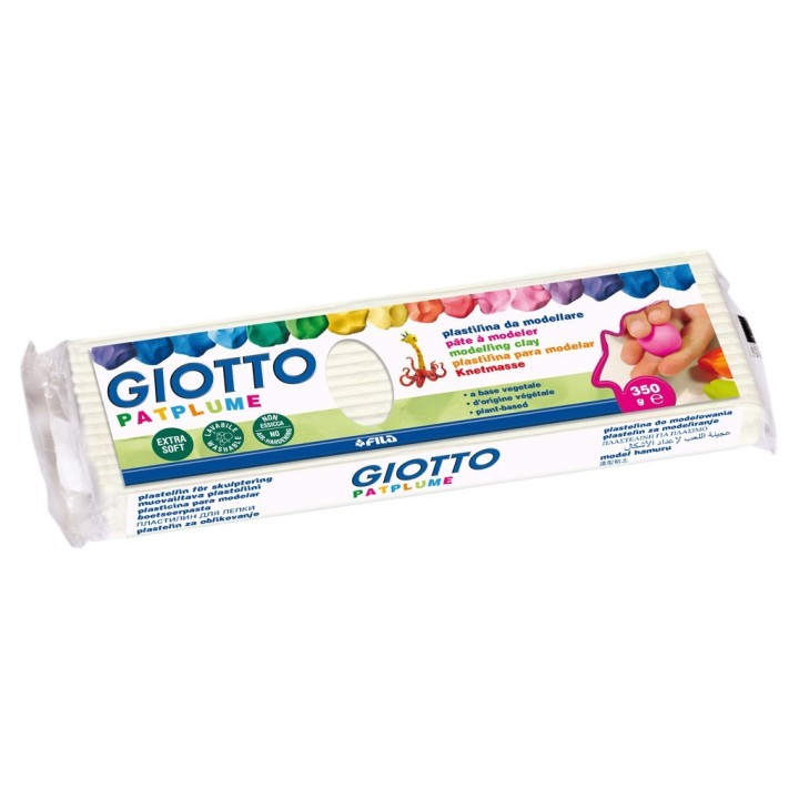 plastiliin 350g Giotto Patplume valge