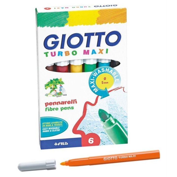 Viltpliiats Giotto Turbo Maxi 6 tk.