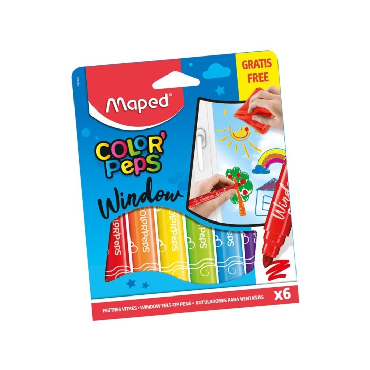 viltpliiats 6tk. ColorPeps klaasile