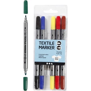 marker tekstiilile 6 värvi