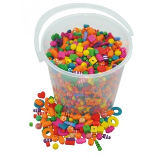 Pärlid puidust 1kg topsis