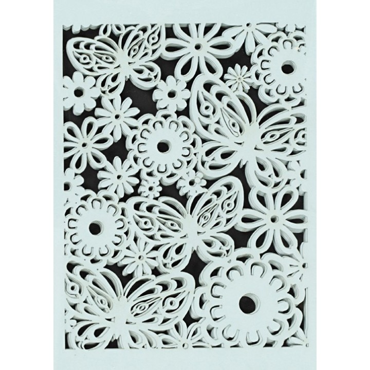 Kartong pits suured lilled helesinised