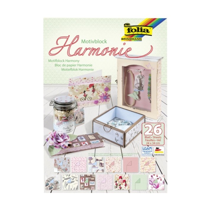Motiivkartong+paber Harmony 26 lehte