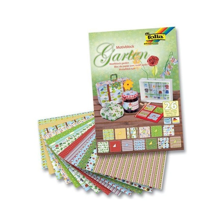 Motiivkartong+paber Garten 26 lehte