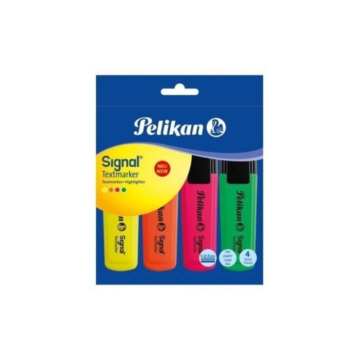 tekstimarker 4 värvi Pelikan