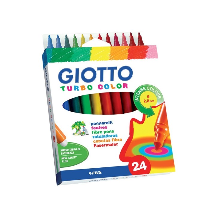 Viltpliiats Giotto Turbo Color 24 tk.