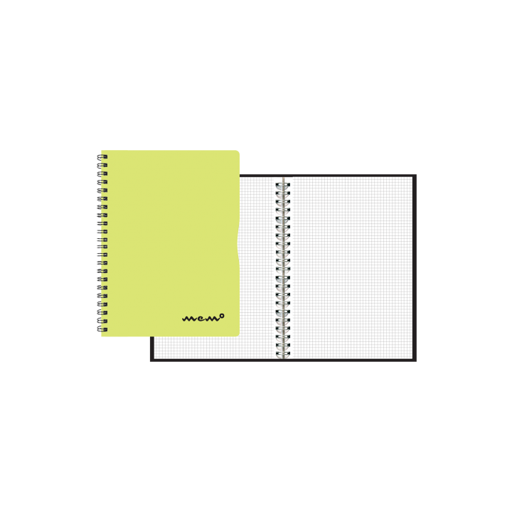 spiraalplokk MEMO A4 5*5 ruut 60 lehte