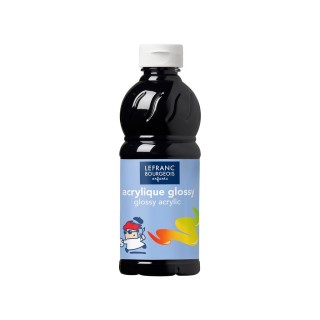 Akrüülvärv Glossy 500ml MUST