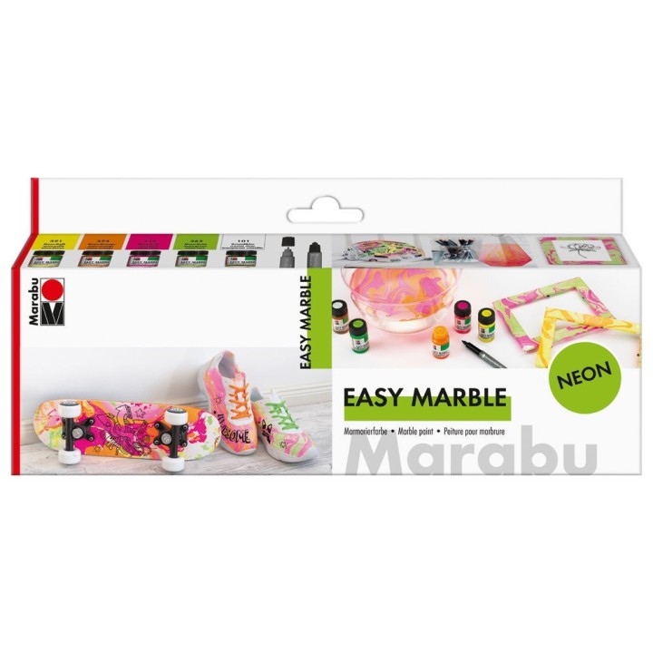 Marmoriseerimisvärv 5x15ml +marker