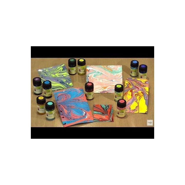 Marmoriseerimisvärv 5x15ml +marker