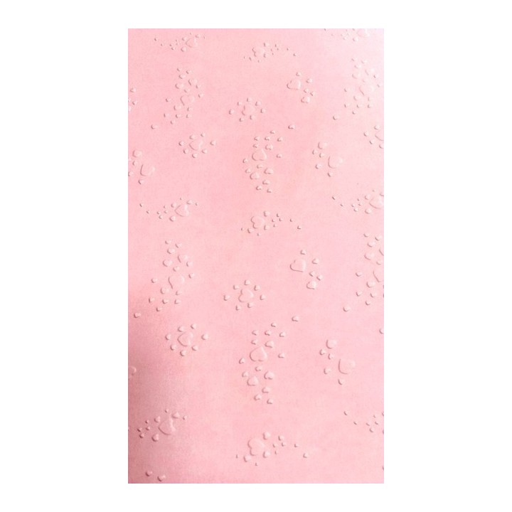 Kartong mustriline hele roosad südamed