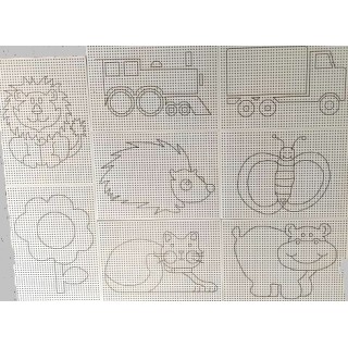 Tikkimislehed joonisega 8tk. valged