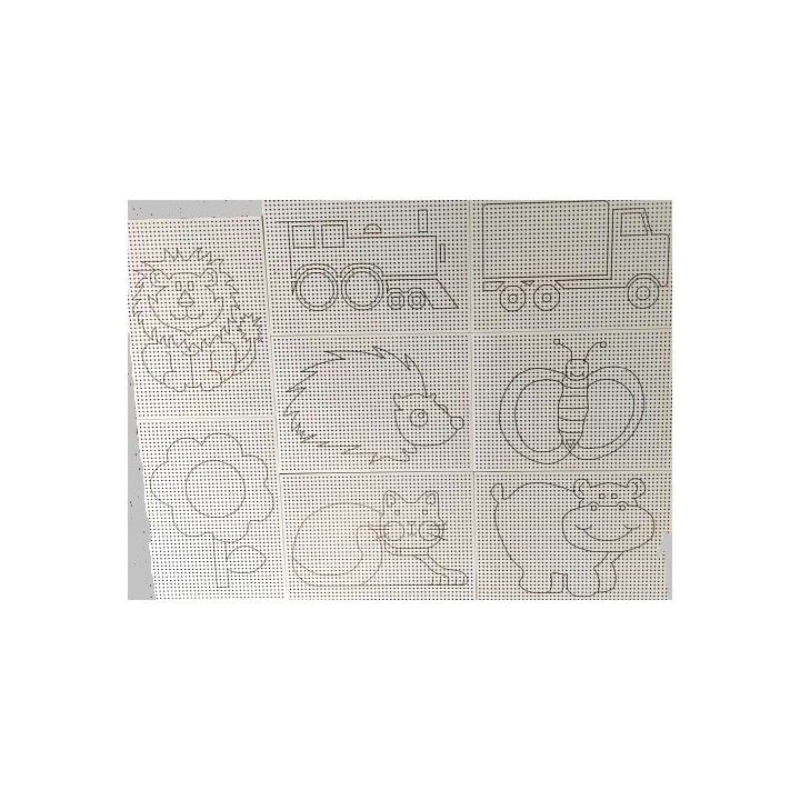 Tikkimislehed joonisega 8tk. valged