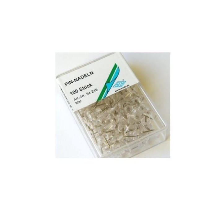 Korktahvli nööp-nõelad läbipaistvad