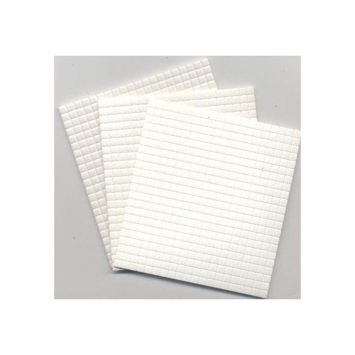 Kahepoolne mahuline teip 5*5mm ruudud 2mm Kahepoolne mahuline teip 5*5mm ruudud 2mm