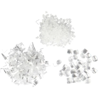 Glitterpuru komplekt 3*35g valge