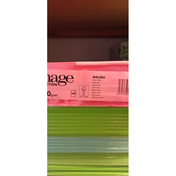 Värviline paber 80g/m2 A4 50 lehte neoonroosa