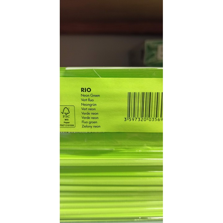 Värviline paber 80g/m2 A4 500 lehte neoon