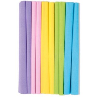 Krepp-paber 25*200cm 10 tk.pastell