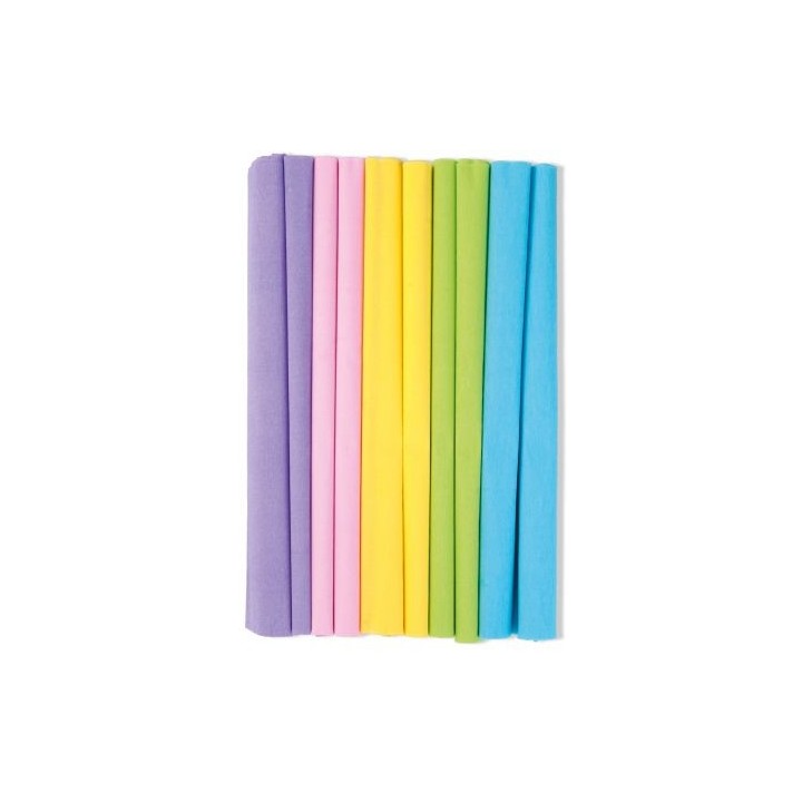 Krepp-paber 25*200cm 10 tk.pastell