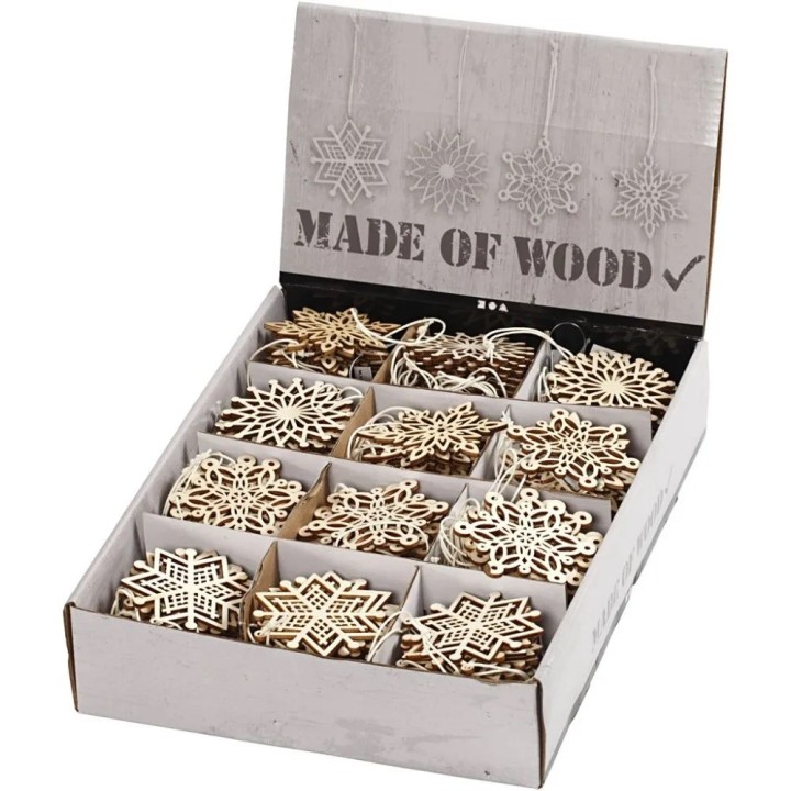 Puidust ornament lumehelves