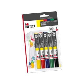 Tekstiilimarkerid 2-4mm 5 tk