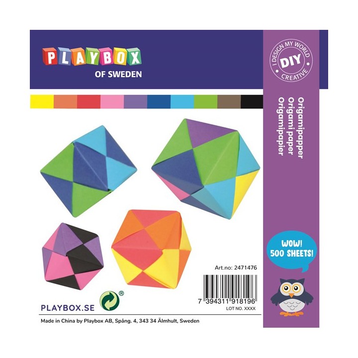 Origami 15*15cm 70g 500 lehte