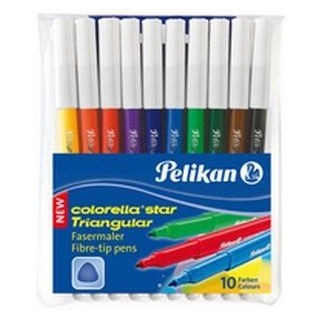 Viltpliiatsid kolmnurksed Pelikan 10tk