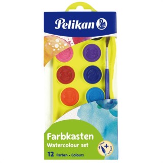 Akvarellid 12 värvi Pelikan junior