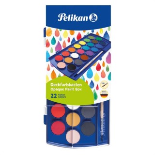 Akvarellid 22 värvi Pelikan +pintsel