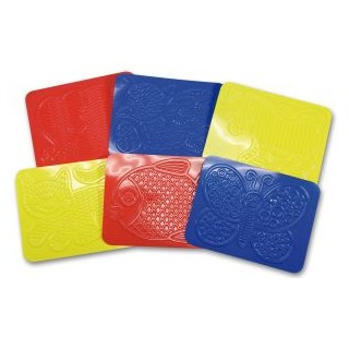 Mustriplaadid junior- loomad 6 tk.