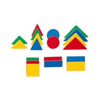 Geomeetrilised kujundid puidust  magnetiga 36 tk