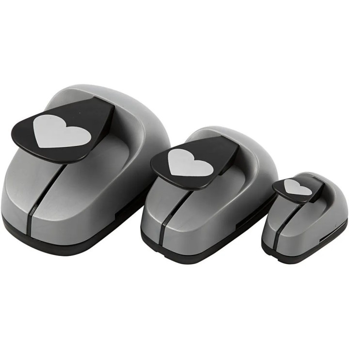 Motiivauguraud 3tk 25+49+75mm süda